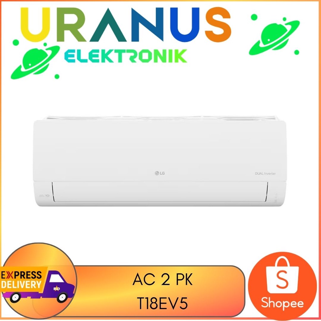 Jual LG AC SPLIT 2 PK PK LG T18EV5 DUAL COOL INVERTER 2PK AC LG DUAL