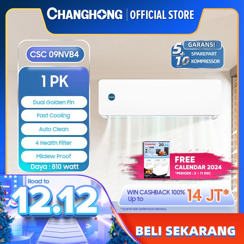 Jual Changhong Ac Pk Standard Csc Nvb Indoor Outdoor Unit Only