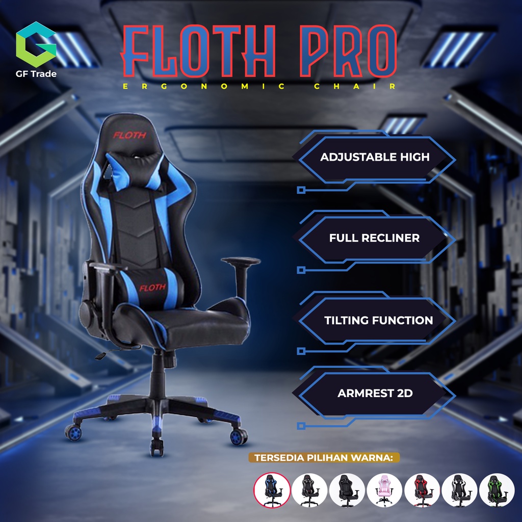 Jual Kursi Gaming Floth Pro Premium Quality (Baru) | Shopee Indonesia