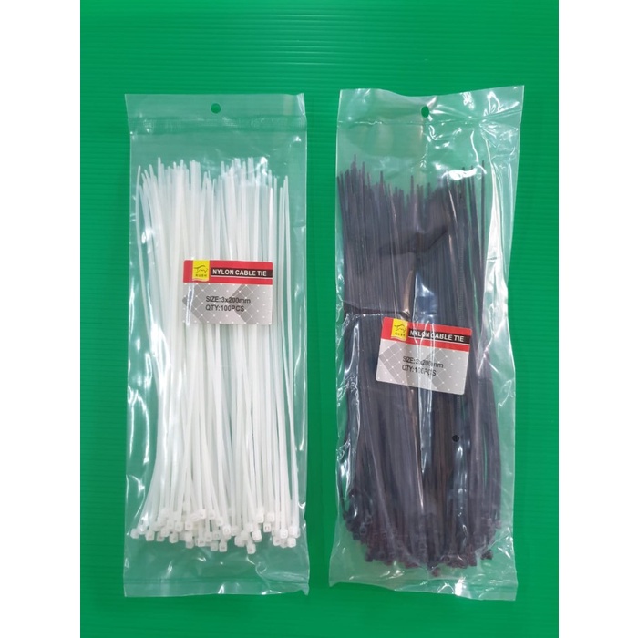 Jual Kabel Ties Putih Cable Tie Hitam Mm Pc Cable Tie Kabel Tie Shopee Indonesia