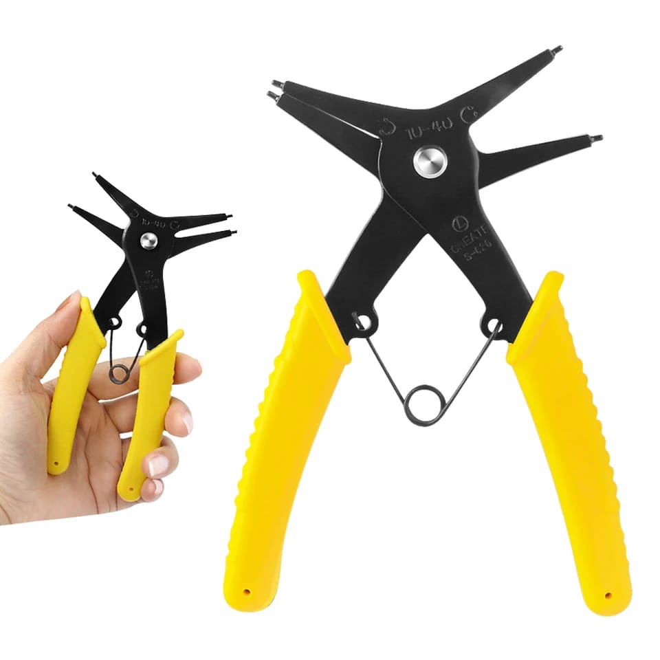 Jual Snap Ring Pliers 4 Way Tang Penjepit Lurus Buka Tutup 2 Fungsi 2 In 1 Pasang Ring Range 10 3831