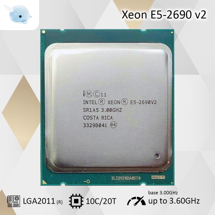 Jual Intel Xeon E5-2690 v2 Processor 3.60GHz LGA 2011 CPU Second 10C20T |  Shopee Indonesia