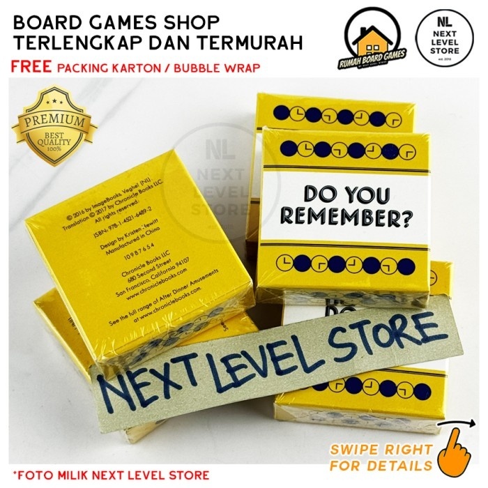 Jual Do You Remember Mini Version Love Card Board Games Card Game ...