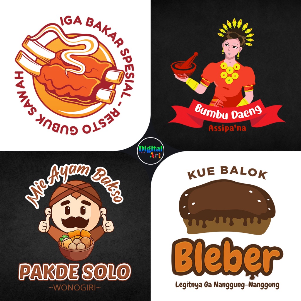 Jual JASA DESAIN LOGO KULINER LOGO UMKM DESAIN LOGO MURAH DESAIN