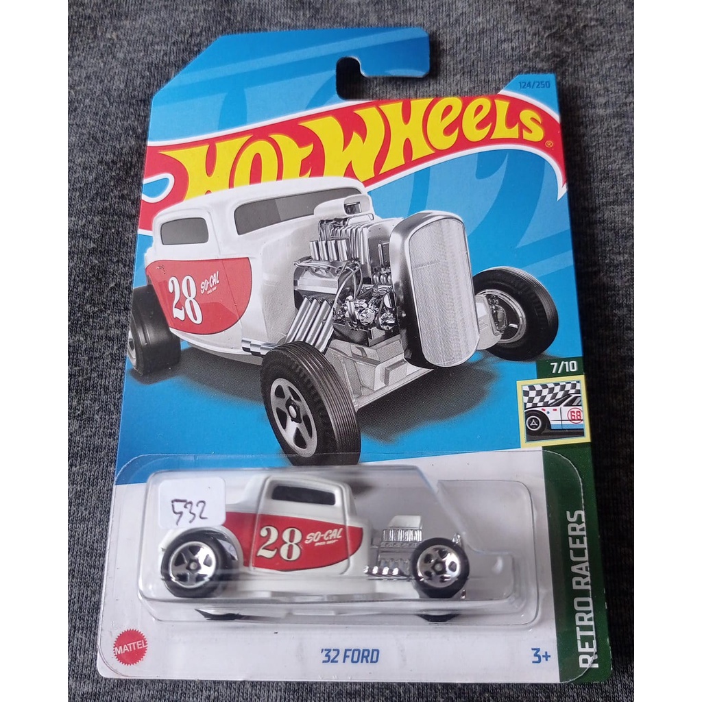 Jual Hot Wheels - 32 Ford Retro Racers No.28 White | Shopee Indonesia