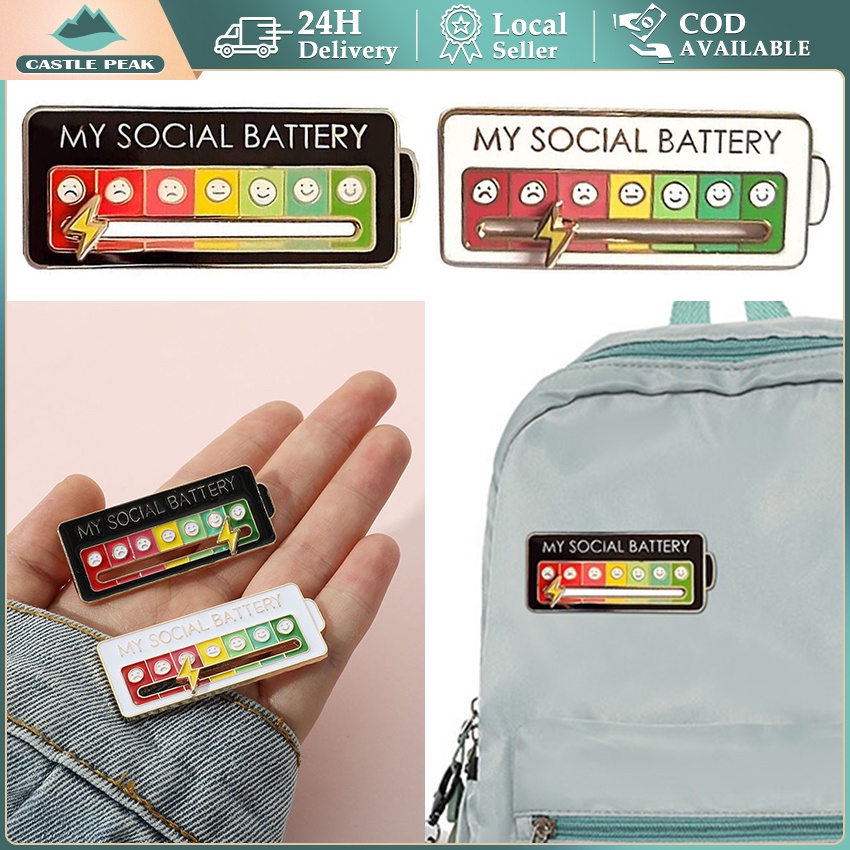 Jual Kreatif Mood DIY Removable Metal Enamel Pin Emotional Kesehatan ...