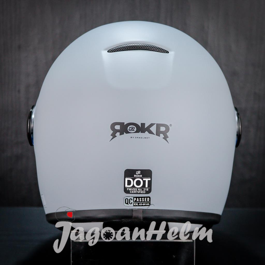 Jual JPX HELM JP ROKR SOLID | GREY DOFF | RETRO CLASSIC | Shopee Indonesia