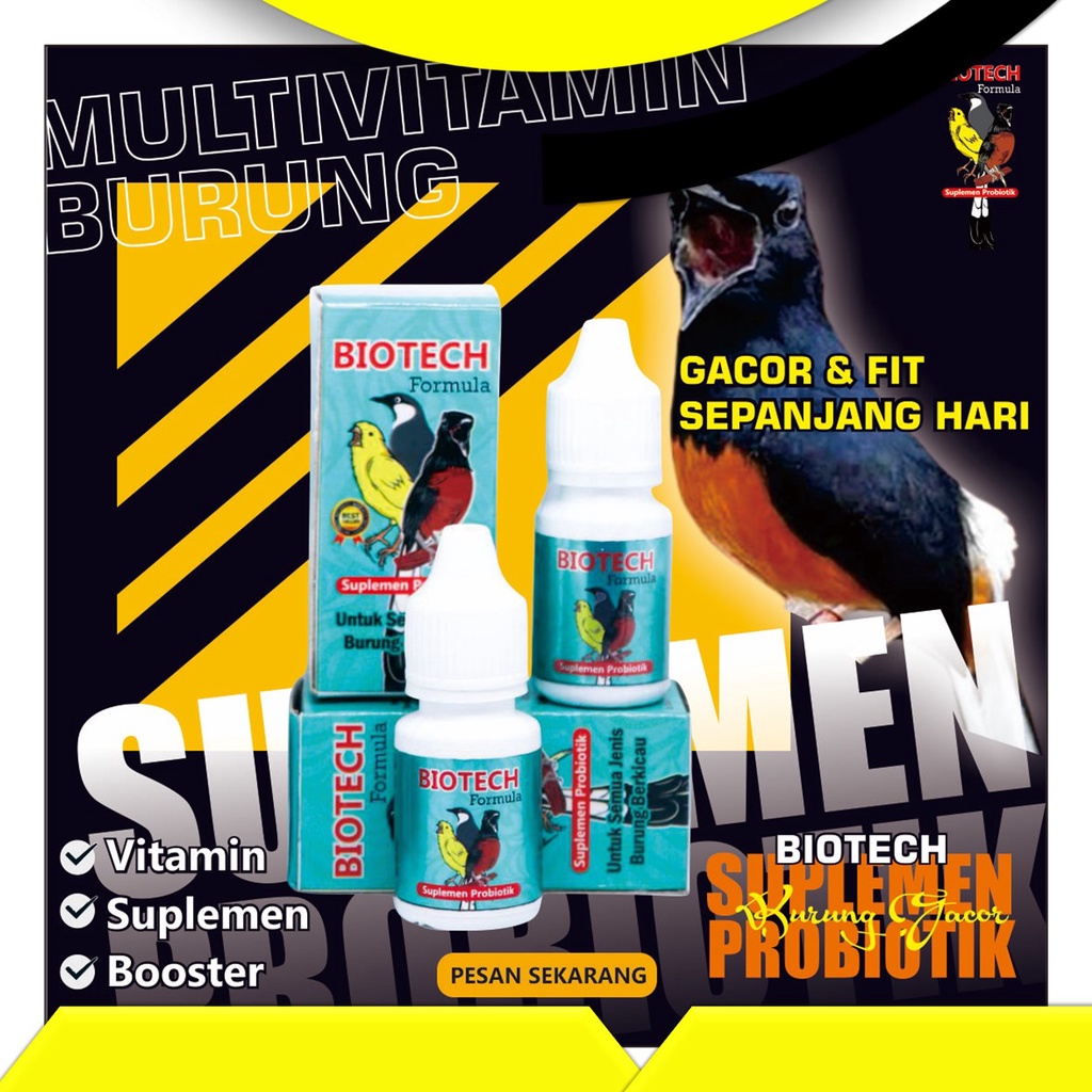 Jual BIOTECH FORMULA JOSS Vitamin Pengacor Burung | Shopee Indonesia