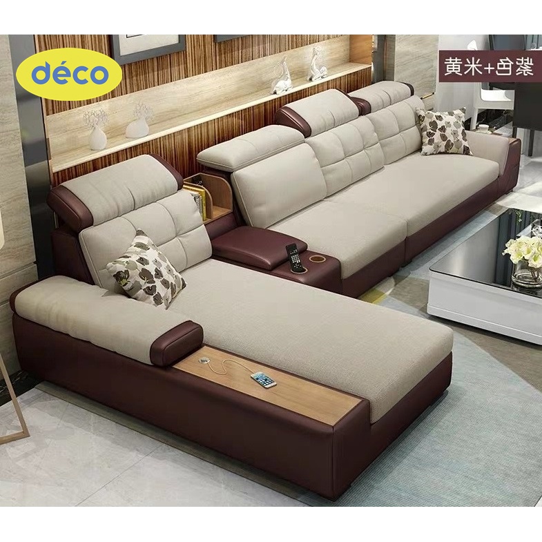 Jual Sofa Minimalis Ruang Tamu Kecil L Shape Gratis Bantal Fullset Meja