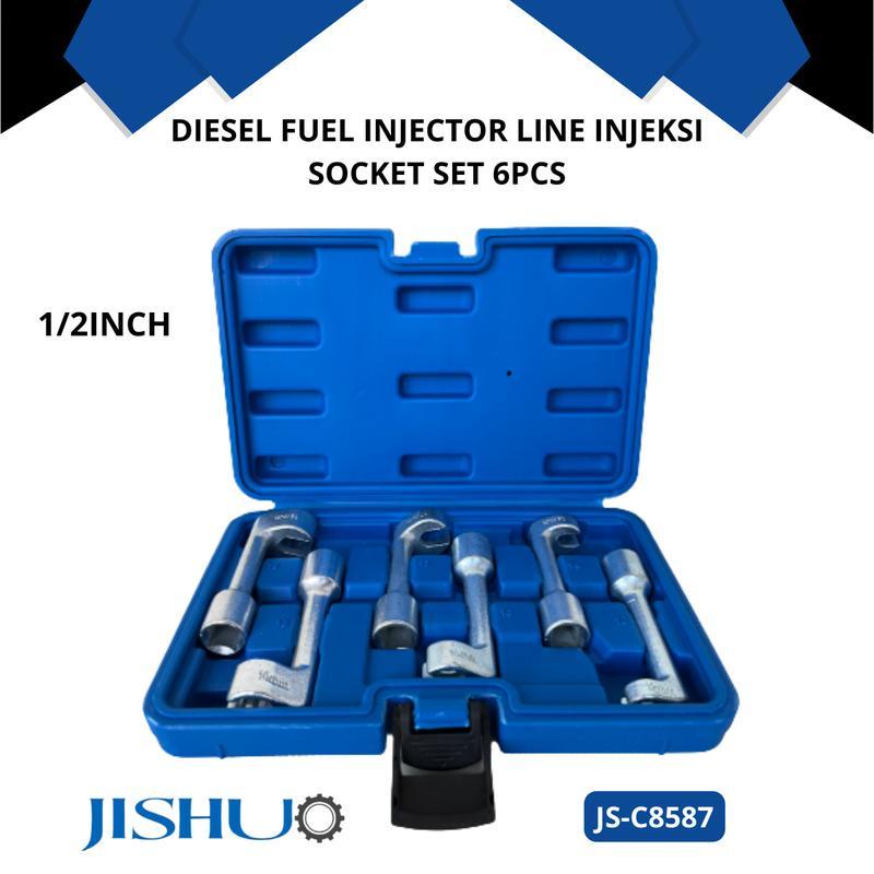 Jual JISHUO [COD] DIESEL FUEL INJECTOR LINE INJEKSI SOCKET SET 6PCS ...