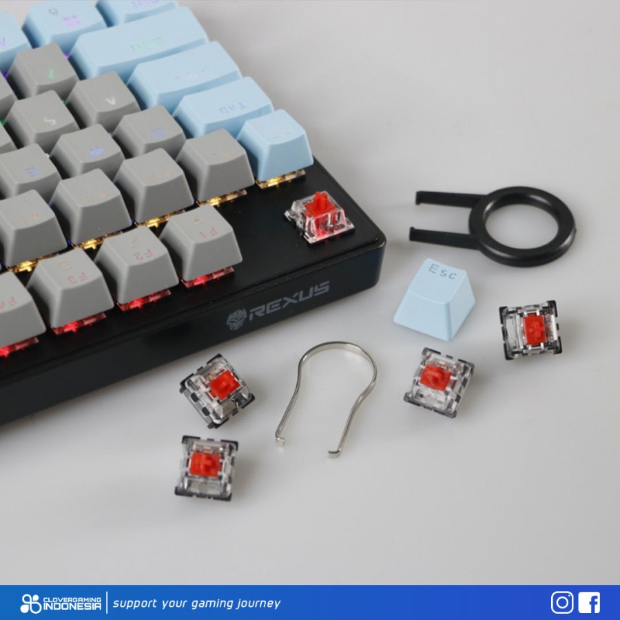 Jual Rexus MX5.2 Legionare Mechanical Gaming Keyboard MX52 MX 5.2 ...