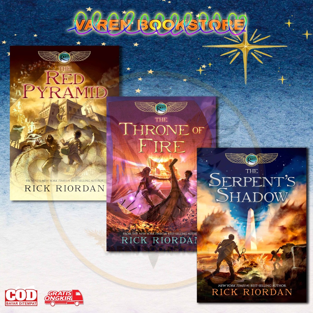 Jual The Kane Chronicles The Red Pyramid The Throne Of Fire The