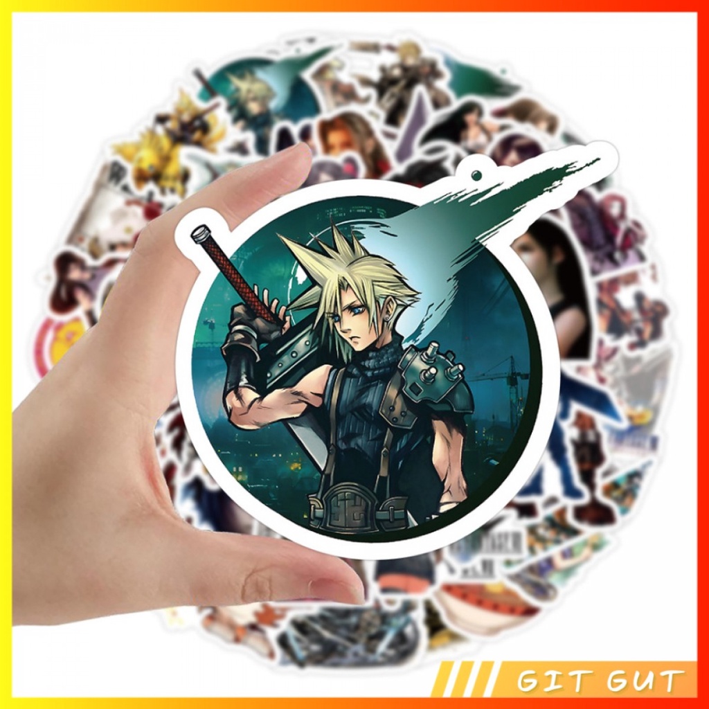 Jual Sticker Pack Stiker Vinyl 60 pcs Final Fantasy VII FF 7 Game ...