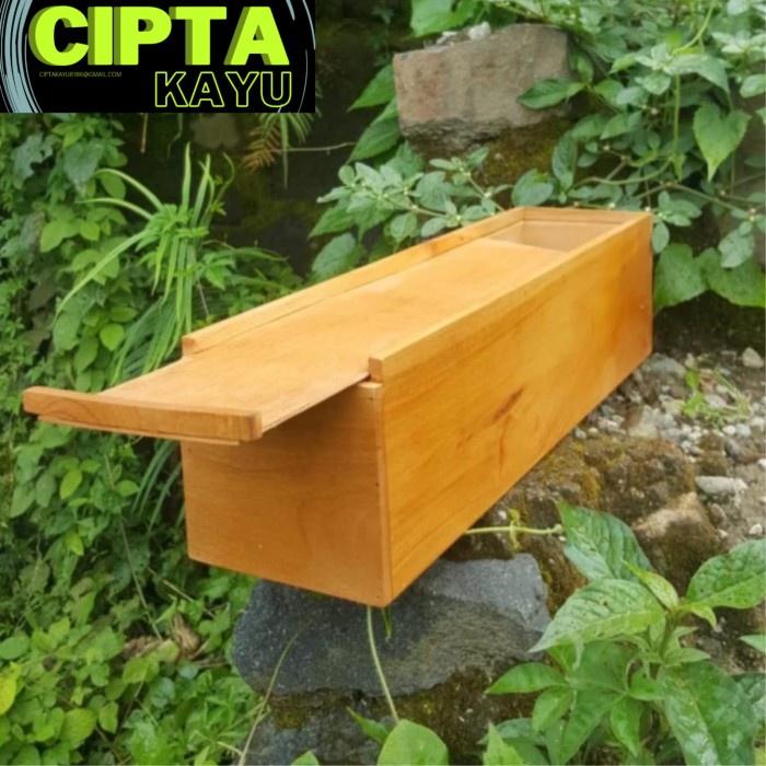 Jual kotak kayu penyimpanan box kayu serbaguna dengan tutup | Shopee ...