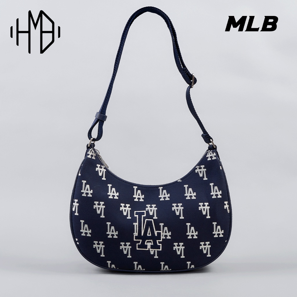 Jual MLB Korea Big Classic Monogram Jacquard Large Hobo Bag
