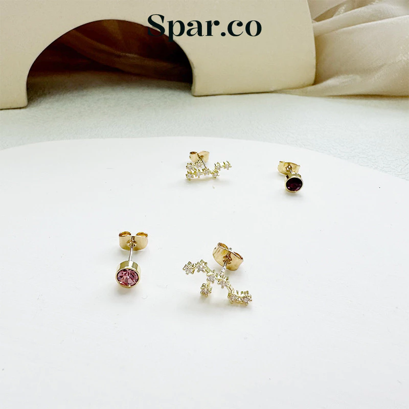  Zodiac Birthstone Earing