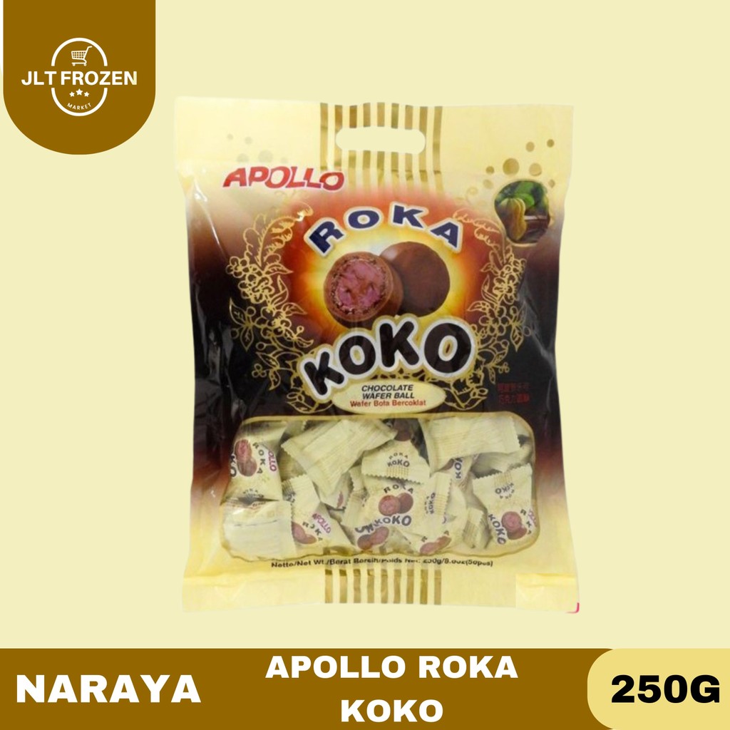 Jual Apollo Roka Wafer Ball / Snack Ringan Rasa Twins / koko / Susu ...