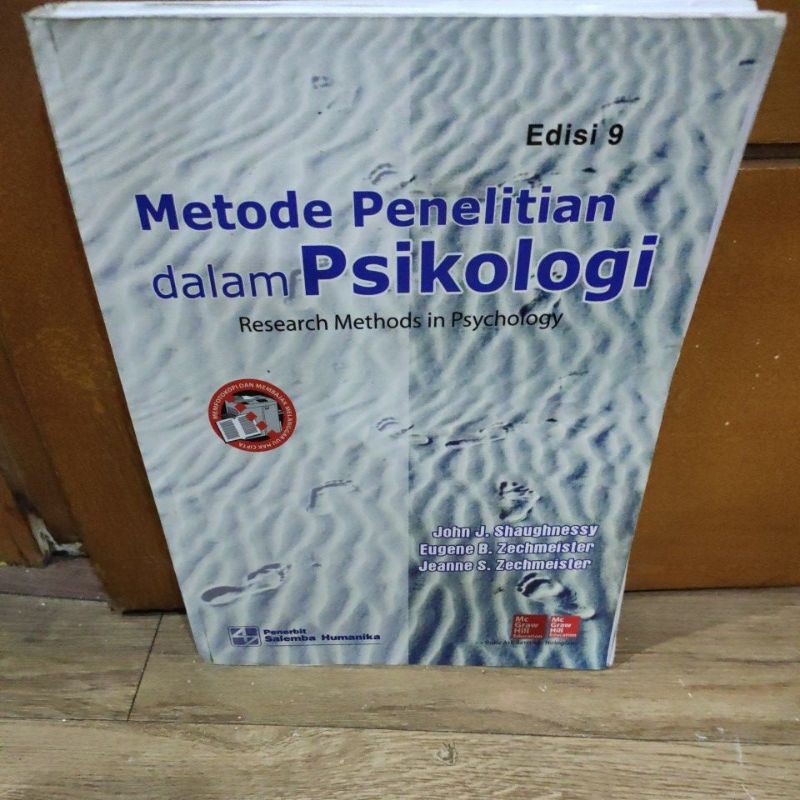 Jual ** metode penelitian dalam psikologi by John J Shaughnessy Shopee Indonesia