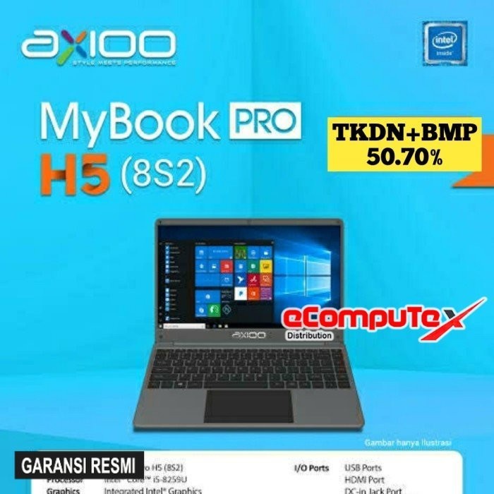 Jual Laptop Axioo Mybook Pro H S I Gb Gb Fhd Ips Tkdn