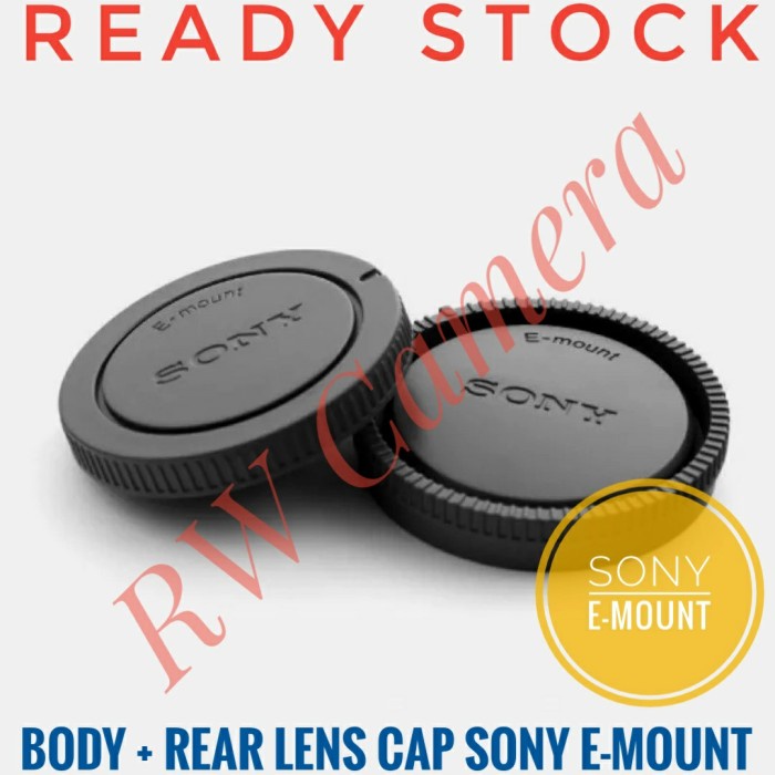 thumbnail image 2 of Camera Front+Rear Lens Cap Cover For Sony A6300 A6000 A6400 2 of 9