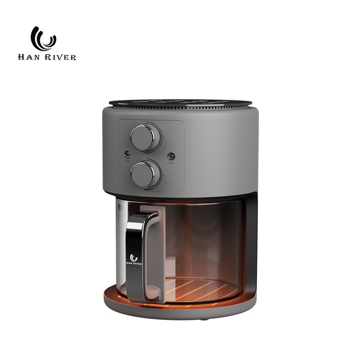 Jual HAN RIVER Air Fryer Low Watt Air Fryer kaca visual Kapasitas tinggi Abuabu Shopee