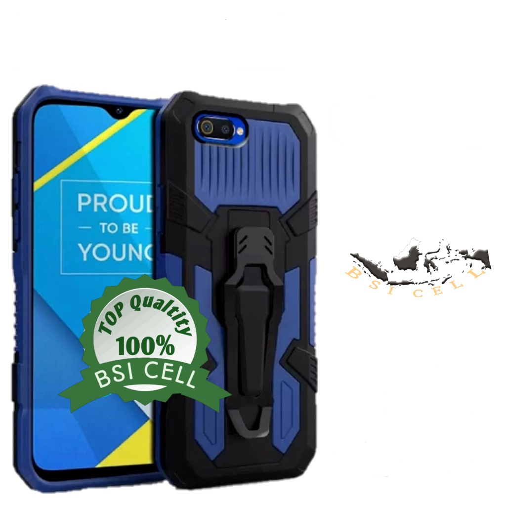 CASE REALME C2 (RMX1941) CASING STANDING BACK KLIP HARD CASE HP ROBOT NEW  COVER
