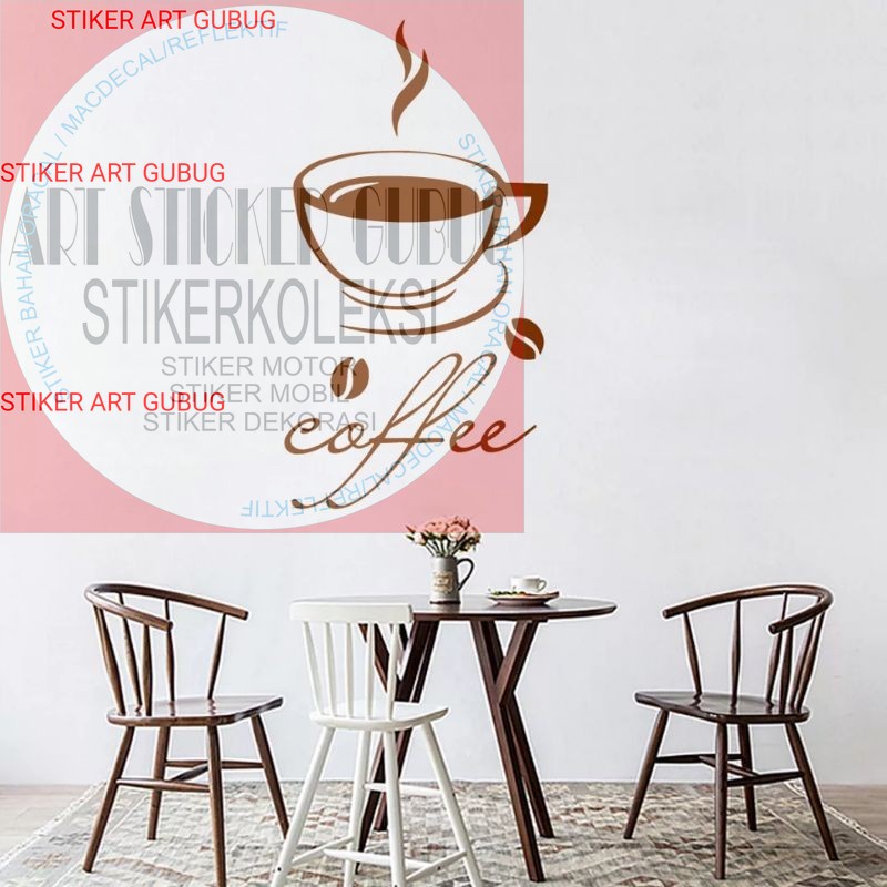 Jual Wall Sticker Stiker Dinding Caffee Coffee Kopi Kaca Tembok Keramik ...
