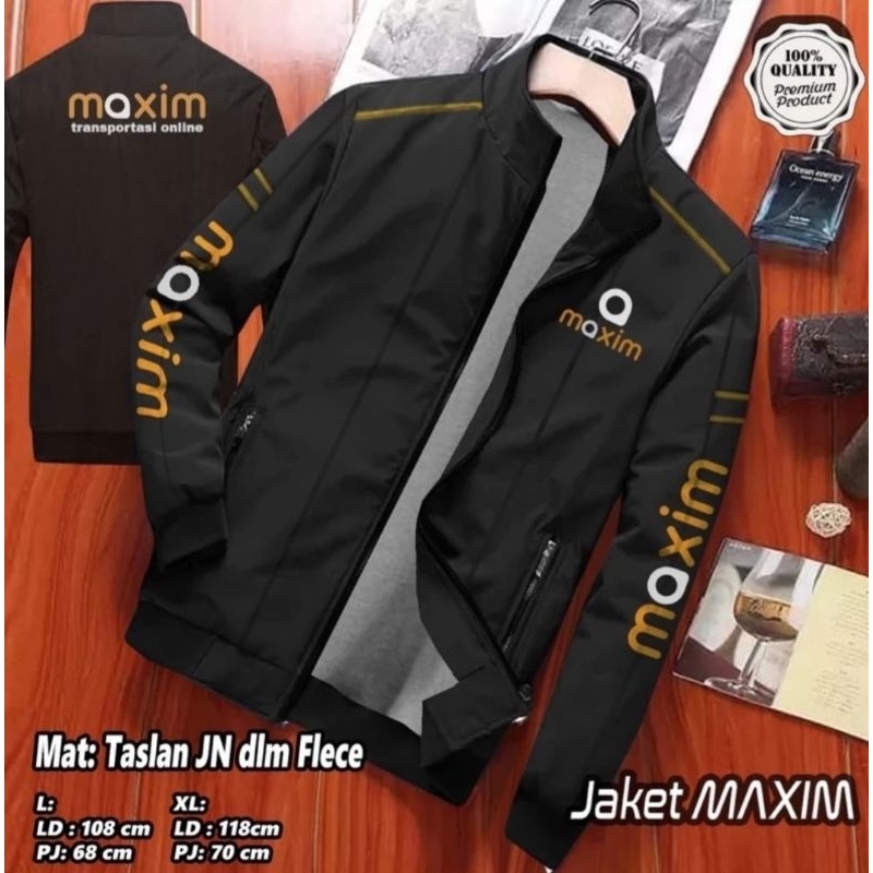 Jual Jaket Custom logo satuan Jaket maxim model terbaru jaket polos