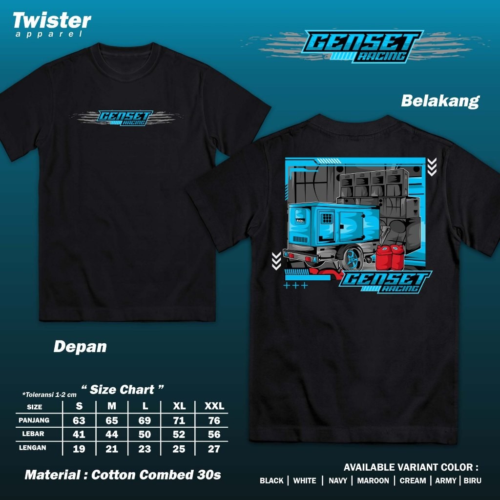 Jual Kaos Sound System Audio Genset Racing - Baju Distro Horeg Vibes ...