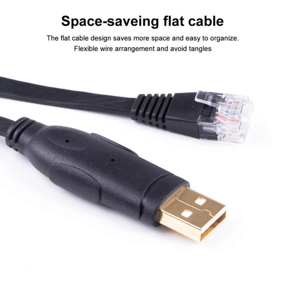 Jual Converter Rj45 To Usb / Cisco Console Usb to rs232 Cable/FTDI H3C ...
