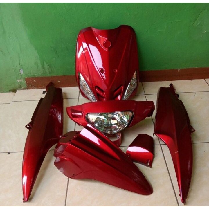 Jual Paket Full Body Halus Mio Sporty Warna Merah Maroon Biru Tua Plus