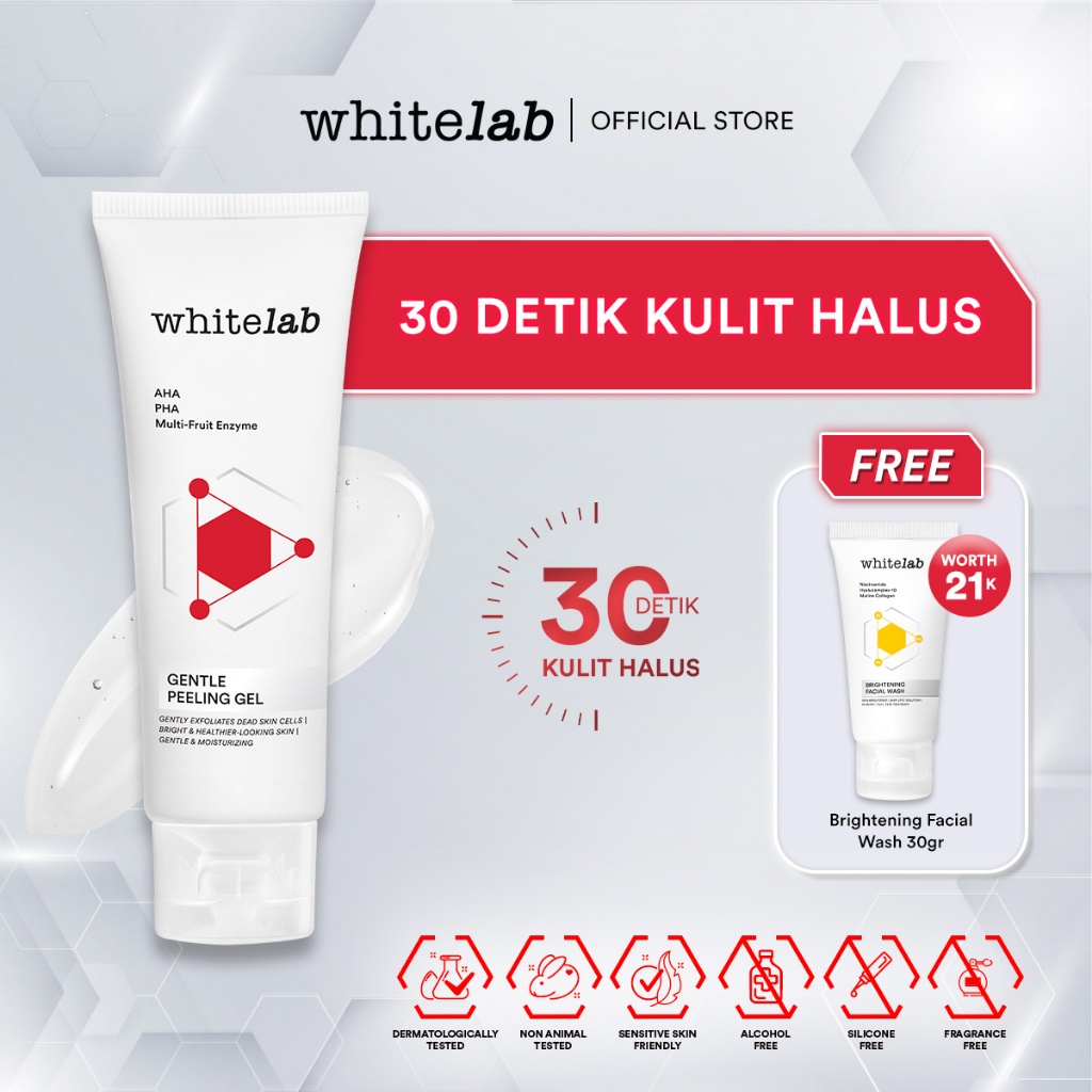 Jual COD Whitelab Gentle Peeling Gel Gel Pengangkat Sel Kulit Mati