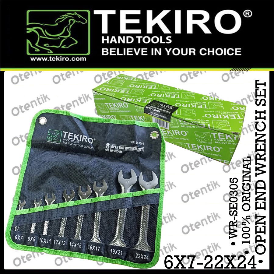 Jual Tekiro Open End Wrench Set Pcs Mm Kunci Pas Set Pcs