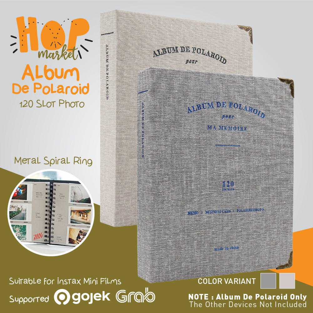 Album ScrapBook De Polaroid 120 Foto for Fujifilm Instax Mini 11  12 40 90 SP1 SP2 Link Liplay EVO Photo Size 2R Etc