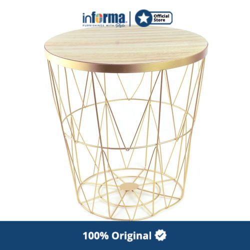 Jual FG67II Informa Topaz Meja Tamu Dengan Penyimpanan - Gold Coffee