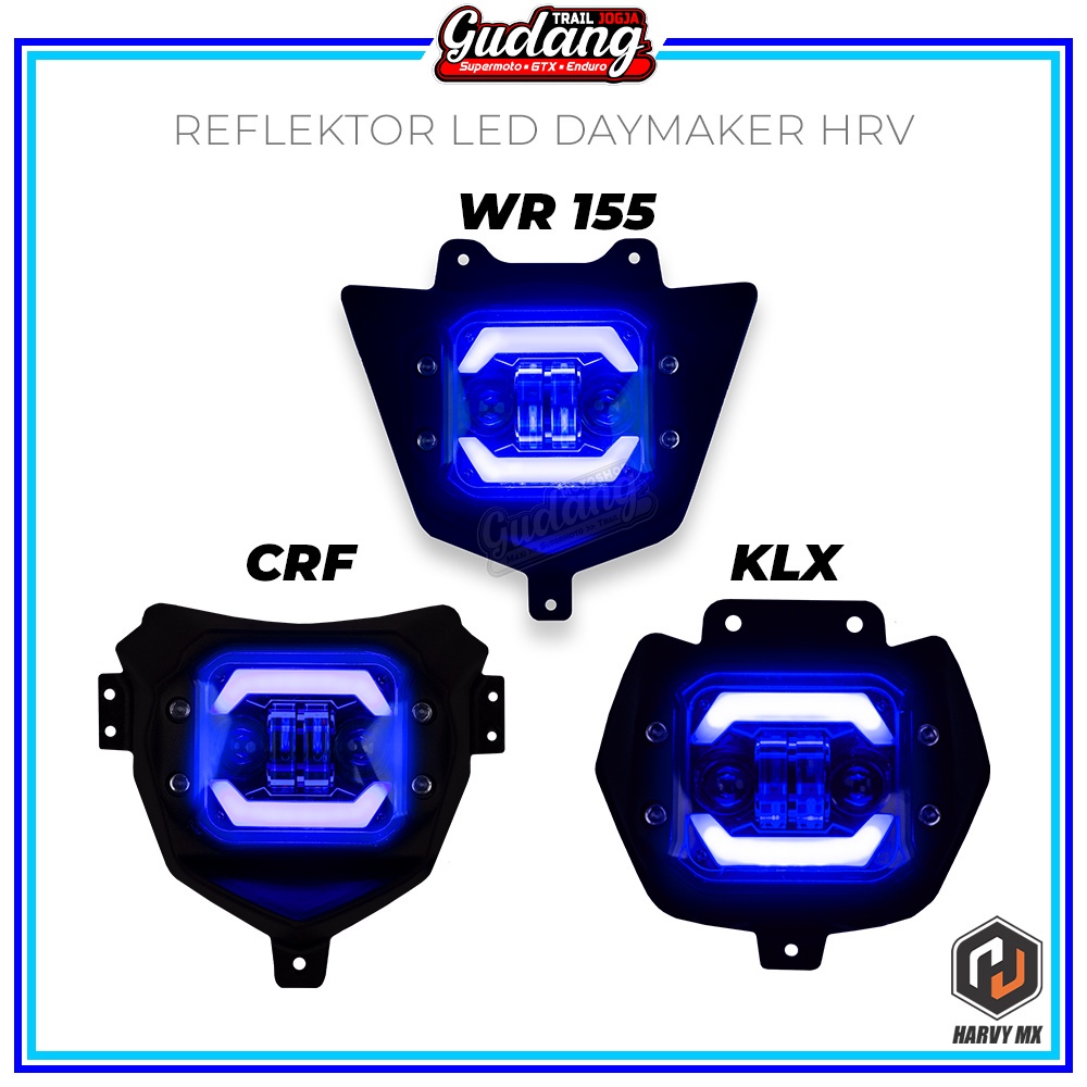 Jual Reflektor Daymaker HRV Lampu Depan LED Supermoto CRF 150L WR 155 ...