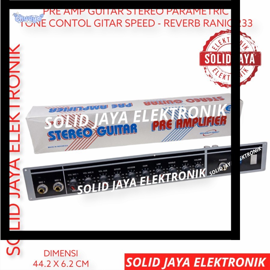 Jual KIT PRE AMP GITAR PARAMETRIC TONE CONTROL STEREO REVERB KONTROL