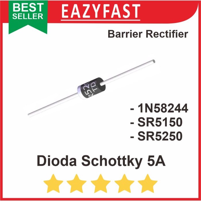 Jual Dioda Schottky 5A 5 A 1N5824 SR5150 SR5250 Barrier Rectifier Diode ...