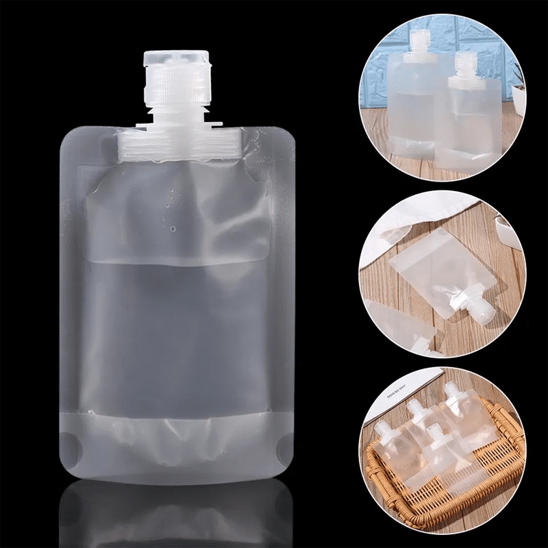 Jual PAK BOTOL REFILL PLASTIK PORTABLE TRAVELING / TRAVEL POUCH TUTUP ...