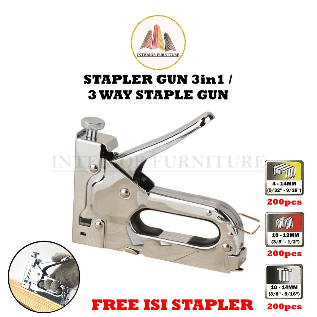 Jual Staple Gun Tembak Tacker Way Staples Gun Staples Stepler Hekter In Shopee Indonesia