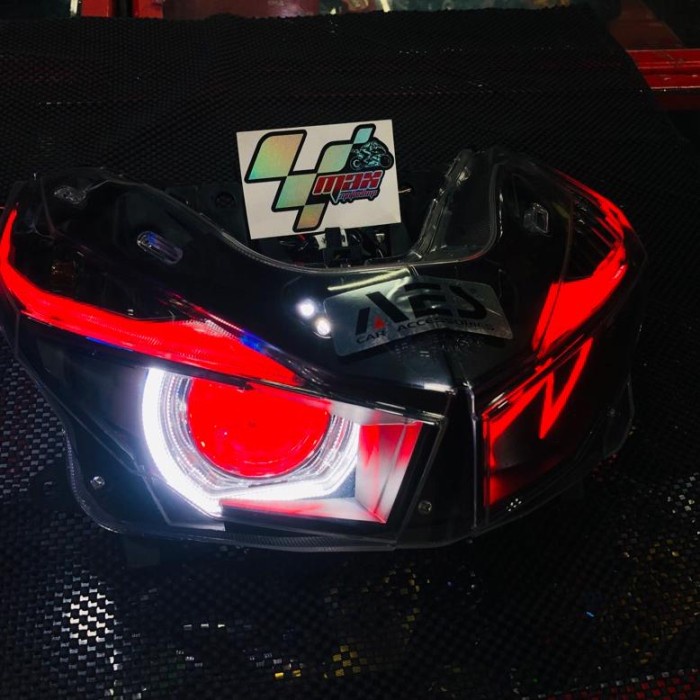 Jual PROJIE BILED AES VARIO 125/150 led old set headlamp SATU BILED