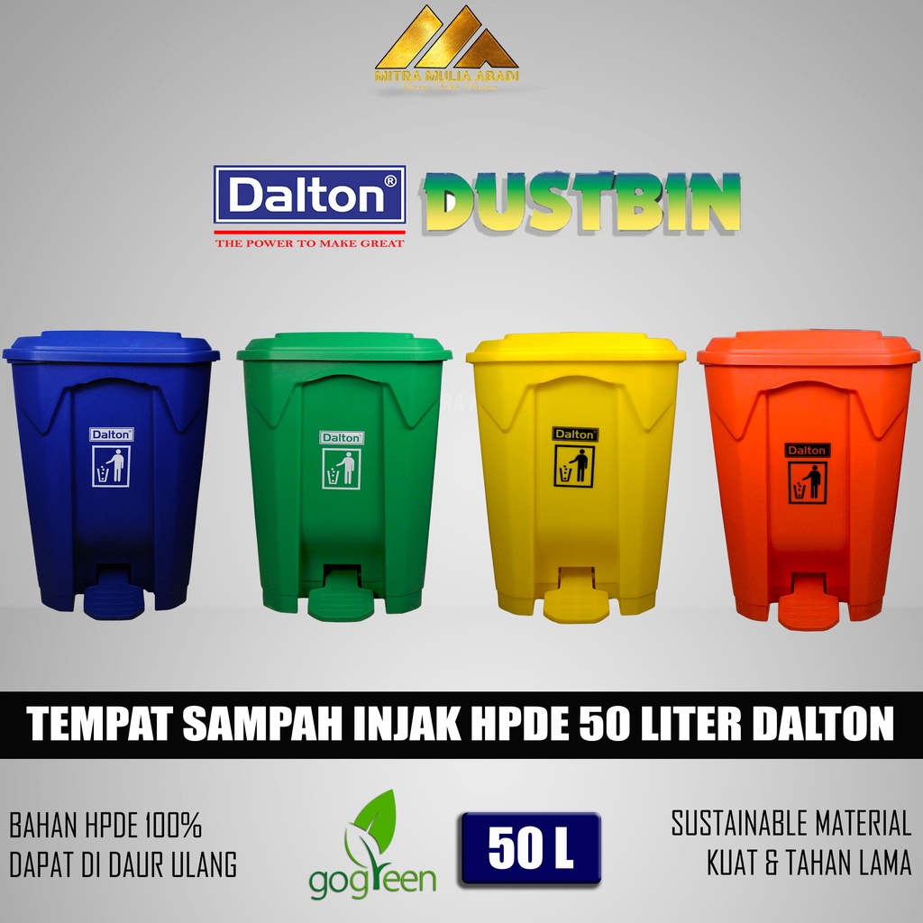 Jual Tempat Sampah Injak 50 Liter Dalton Hpde Dustbin Bak Sampah Dalton Shopee Indonesia 2608