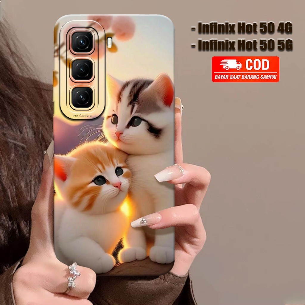 Jual New! Cats Case - Softcase Infinix Hot 50 4G / Hot 50 5G 2024 ...