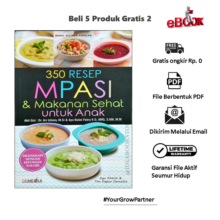 Jual Buku 350 resep mpasi & makanan sehat untuk anak Shopee Indonesia