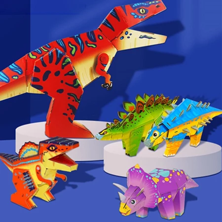 Puzzle 3D DIY Bahan Foam & Paper, Puzzle Dinosaurus Kertas 3D Puzzle 3D DIY Bahan Foam & Paper, Puzzle Dinosaurus Kertas 3D