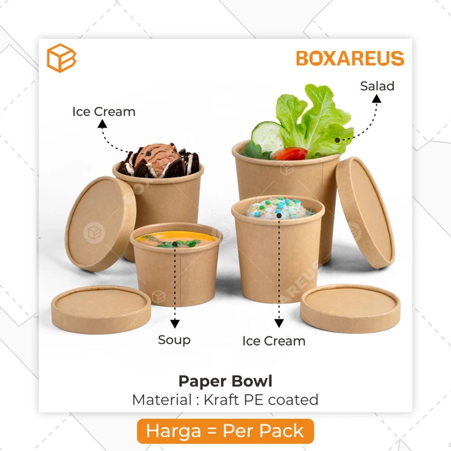 Paper Bowl Cup Es Krim