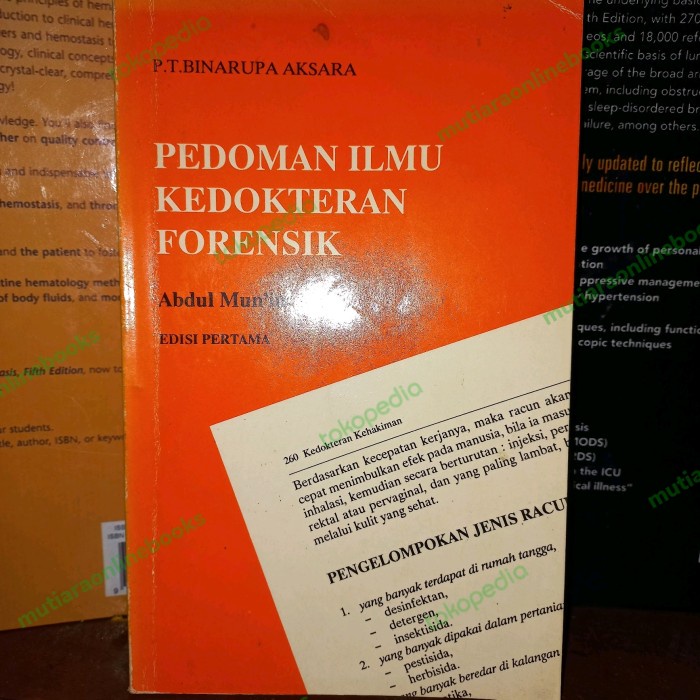 Jual Buku Pedoman Ilmu Kedokteran Forensik Shopee Indonesia