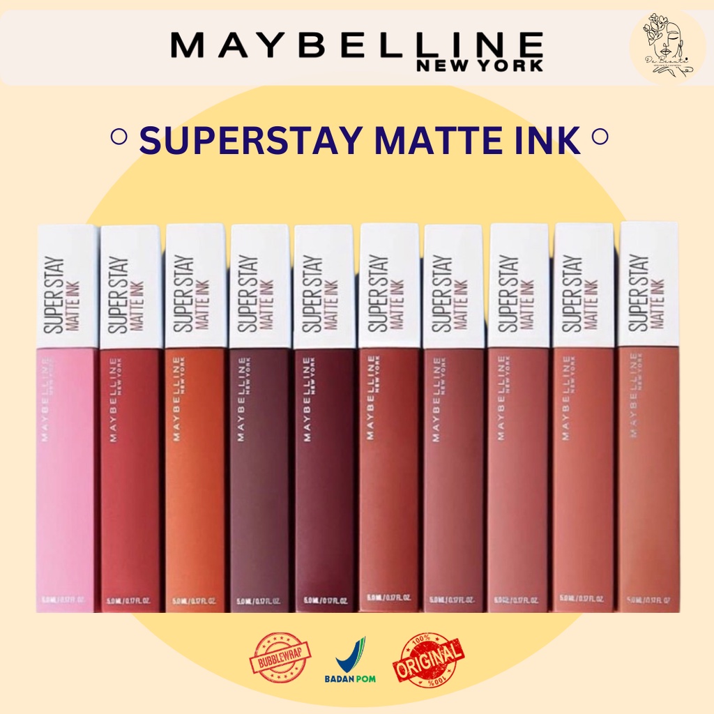 Jual Maybelline Superstay Matte Ink Liquid Matte Lipstick Make up - 5ml ...