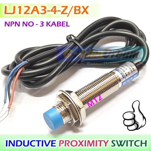 Sensore Di Prossimità Induttivo LJ12A3-4-Z/BX NPN 3 Fili, Distanza 4mm, 6-36V DC, Per CNC E Stampanti 3D, Confezione Da 3