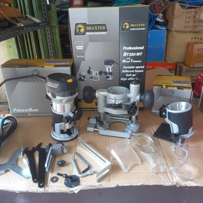 Jual MESIN ROUTER PROPIL PORTABLE 3 DUDUKAN / WOOD TRIMMER BRAXTER ...